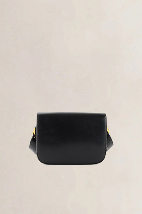 Céline Vintage Black Triomphe Shoulder Bag