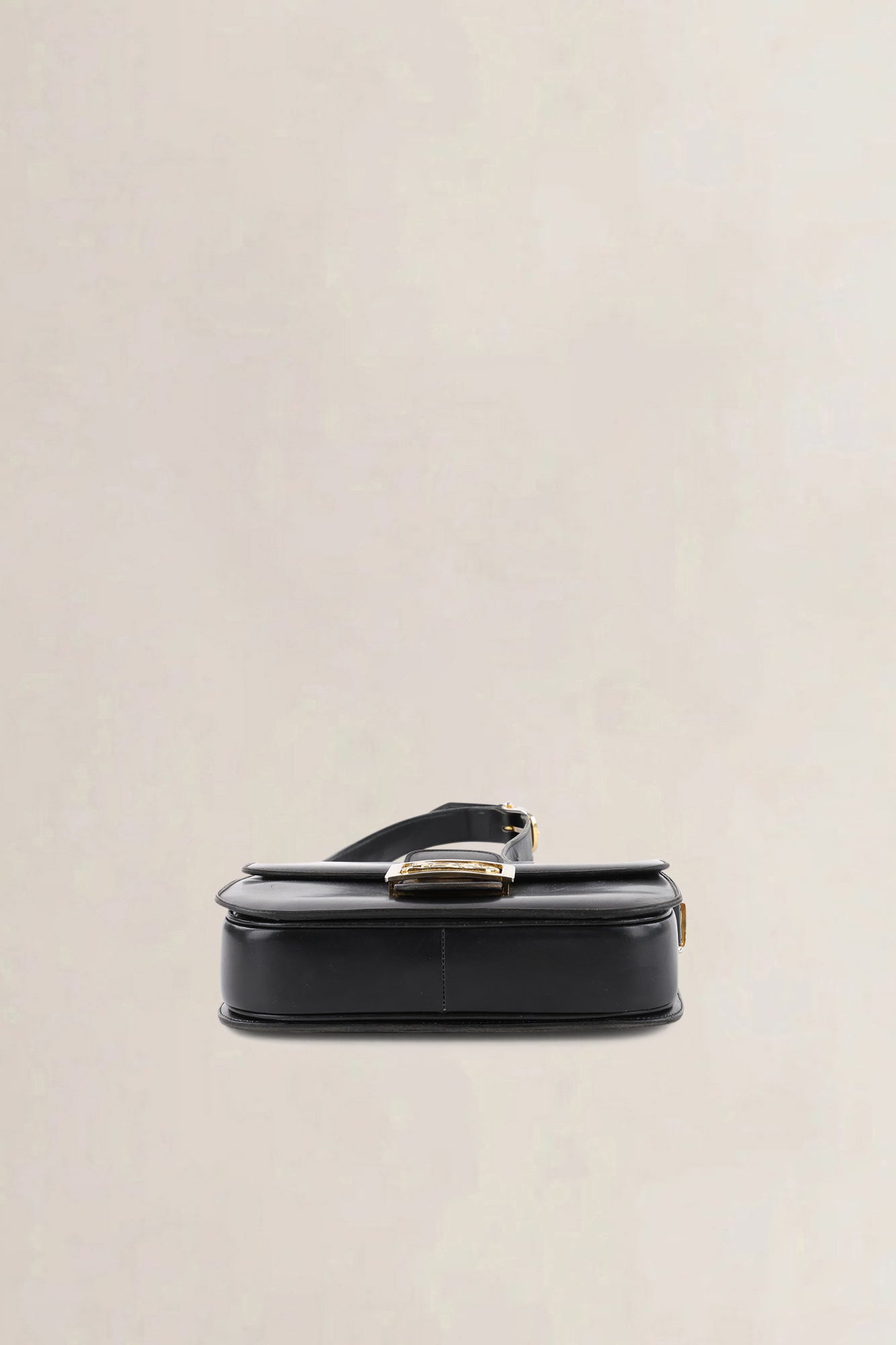 Céline Vintage Black Triomphe Shoulder Bag