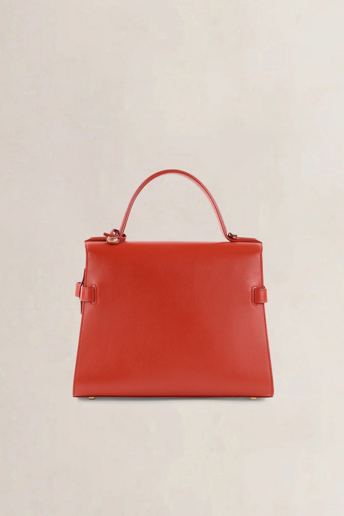 Delvaux Red Tempête MM Top Handle Bag