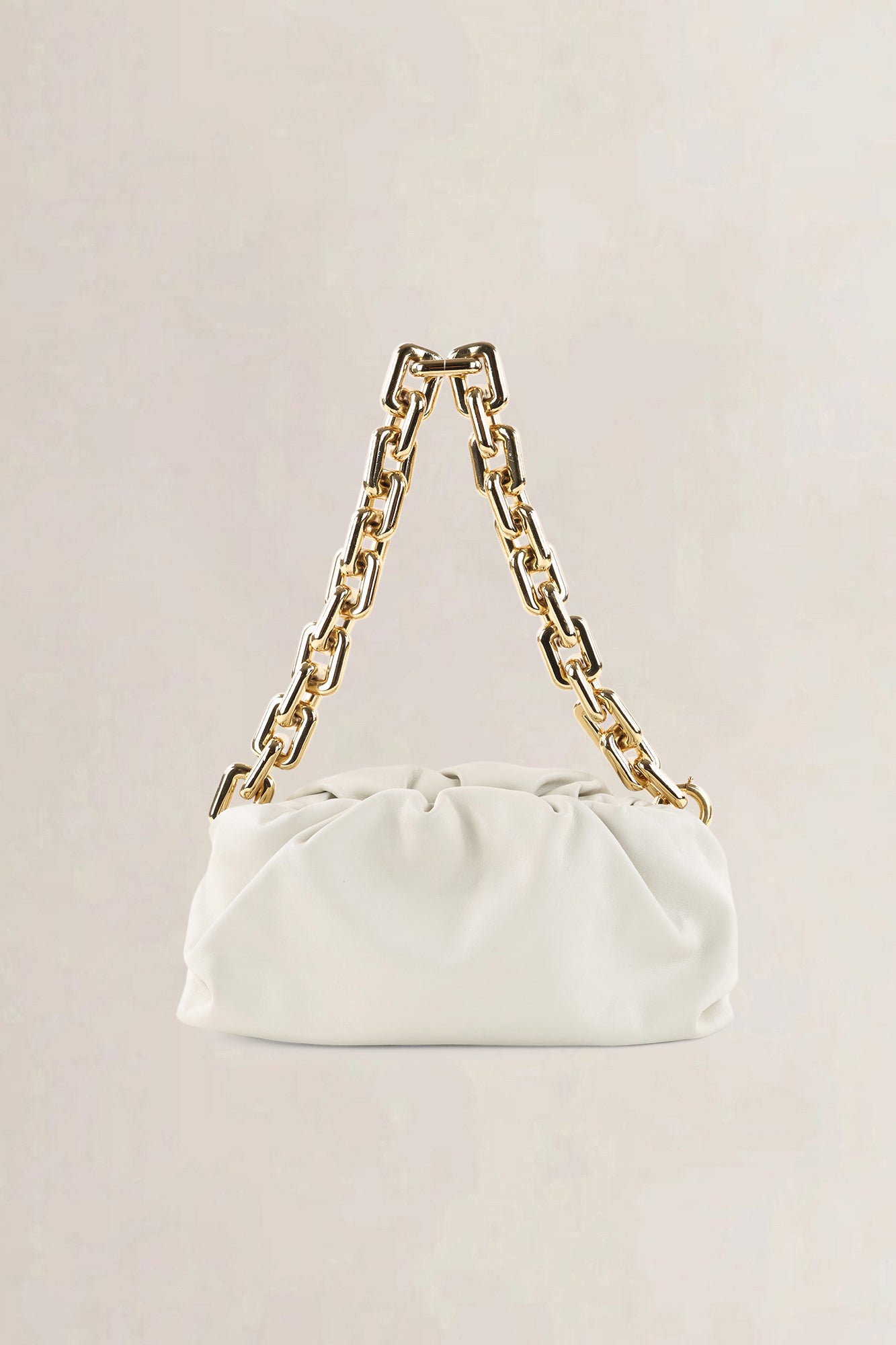 Bottega Veneta Beige Chain Pouch Shoulder Bag