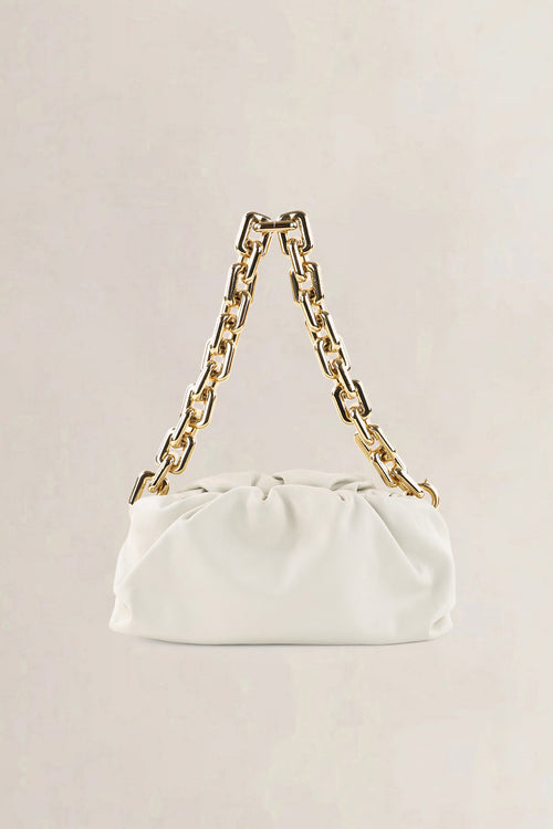 Bottega Veneta Beige Chain Pouch Shoulder Bag