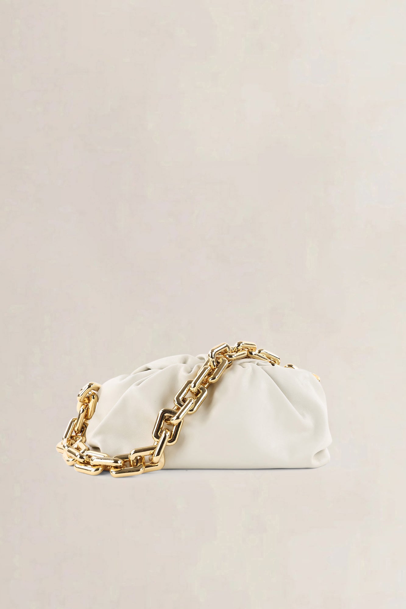 Bottega Veneta Beige Chain Pouch Shoulder Bag