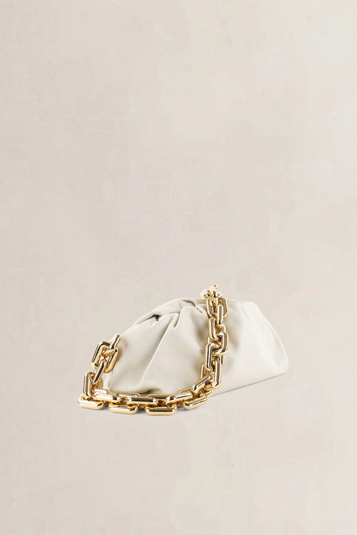 Bottega Veneta Beige Chain Pouch Shoulder Bag