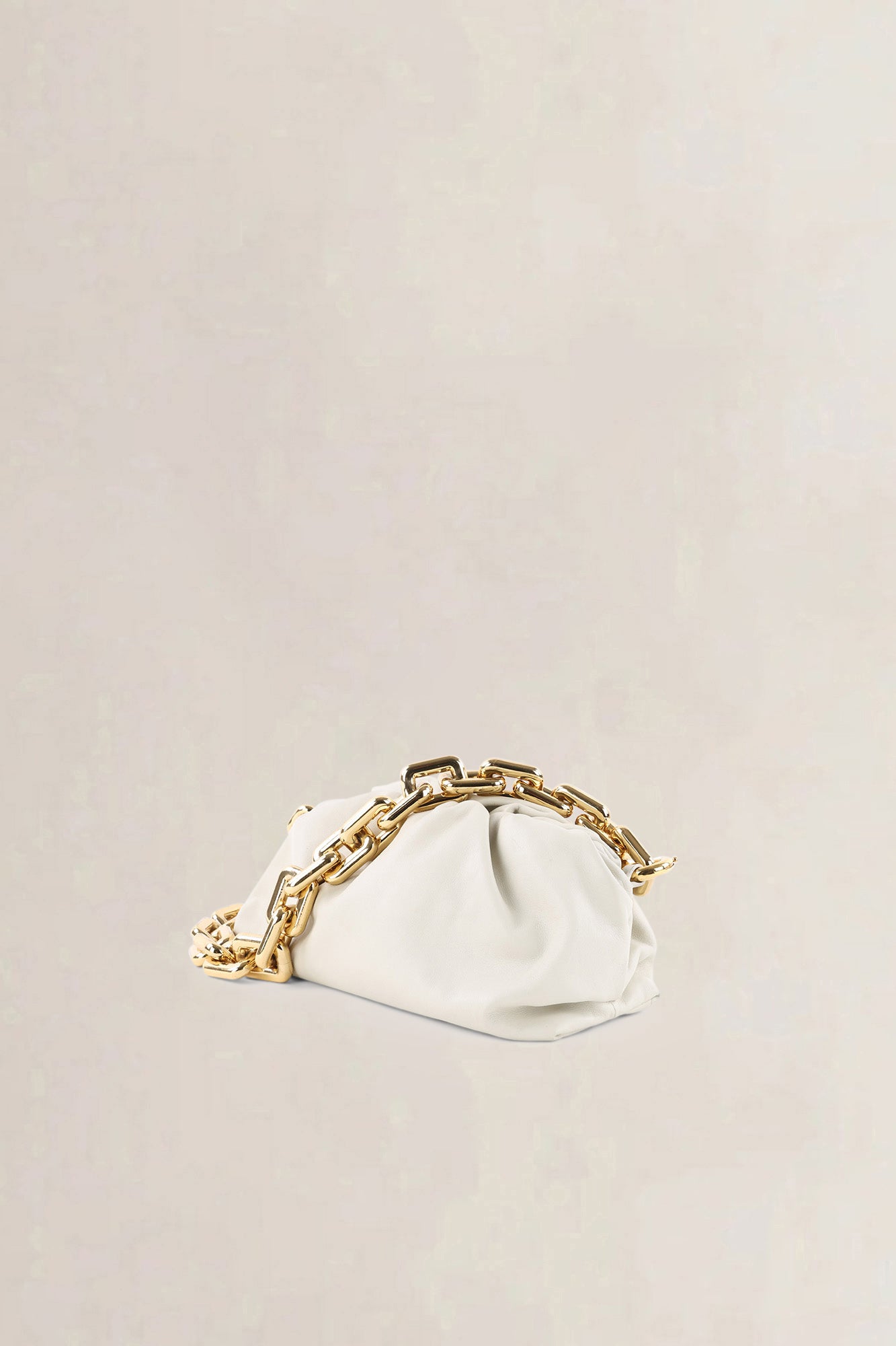 Bottega Veneta Beige Chain Pouch Shoulder Bag