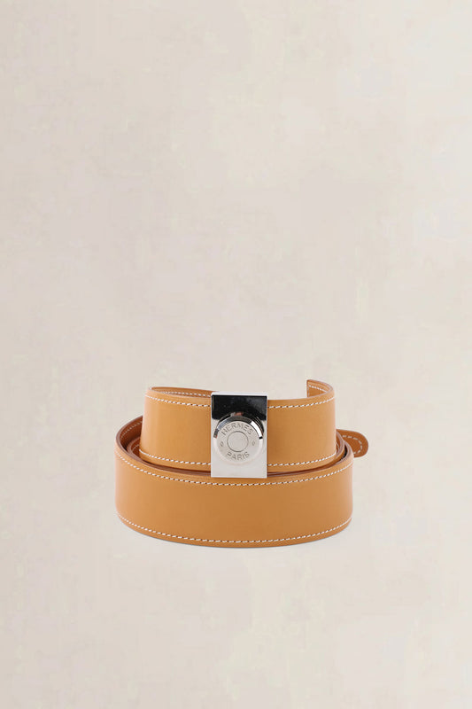 Hermès Cognac Clou de Selle Leather Belt