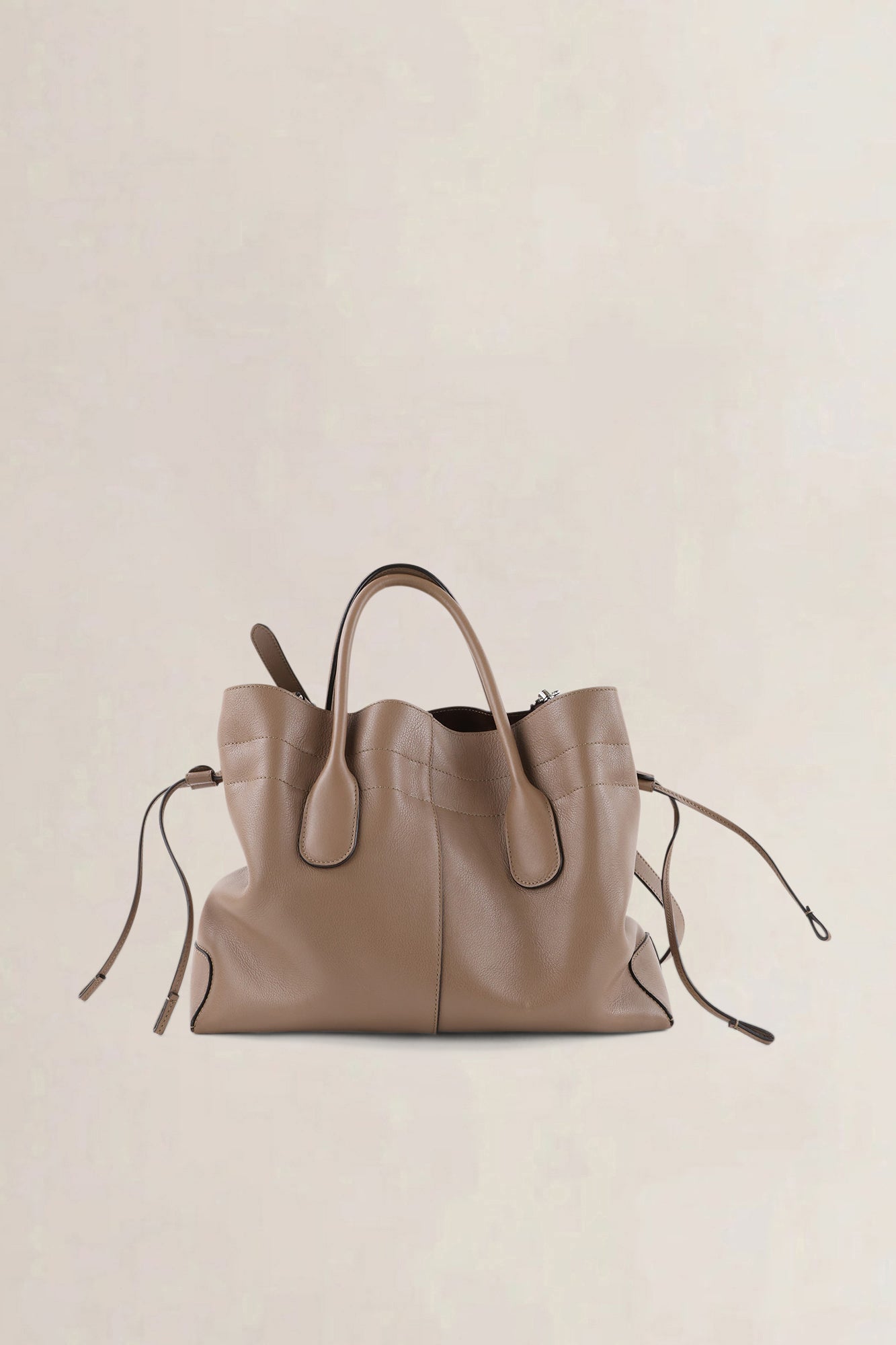 Tod's Taupe Leather Coulisse Crossbody Bag
