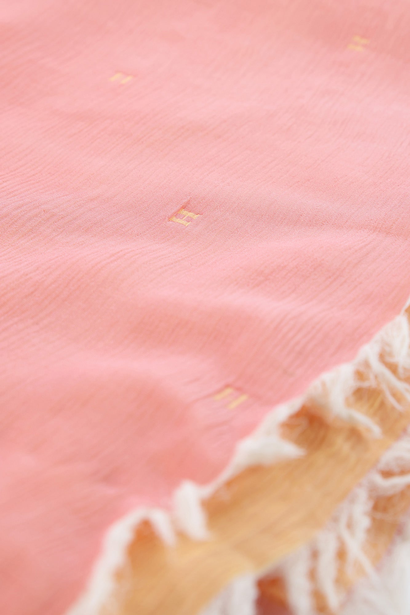 Hermès Pink & Orange Silk Scarf