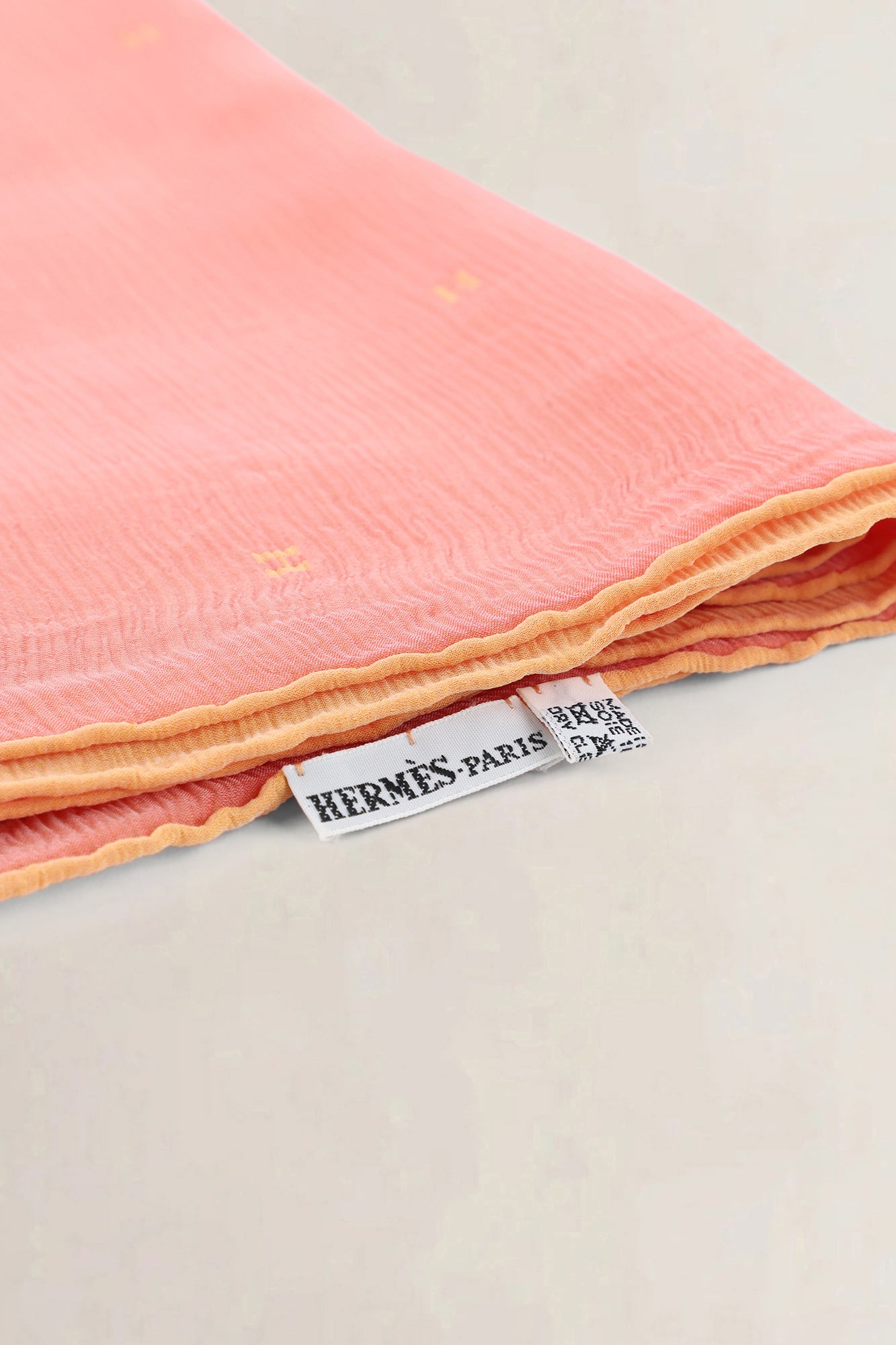Hermès Pink & Orange Silk Scarf