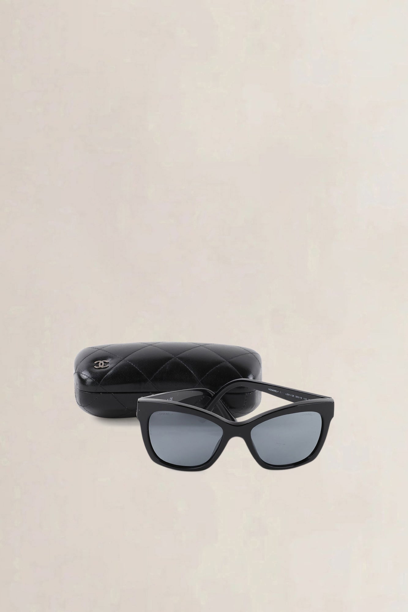 Chanel Black Butterfly CC Sunglasses