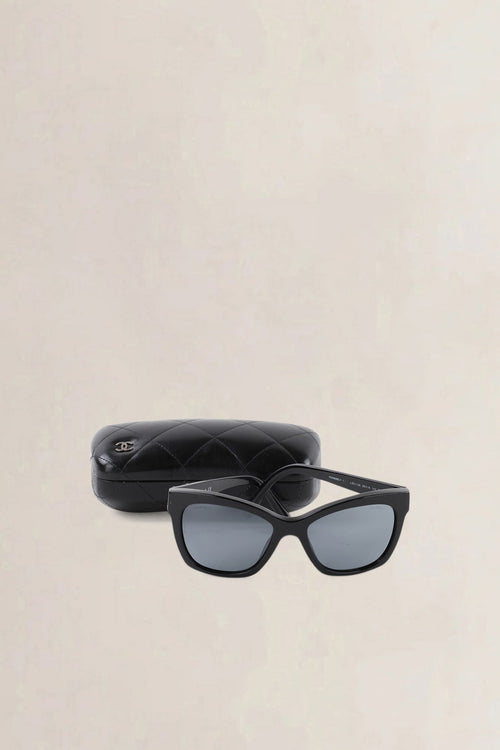 Chanel Black Butterfly CC Sunglasses