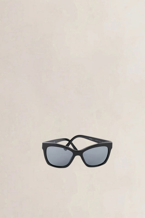 Chanel Black Butterfly CC Sunglasses