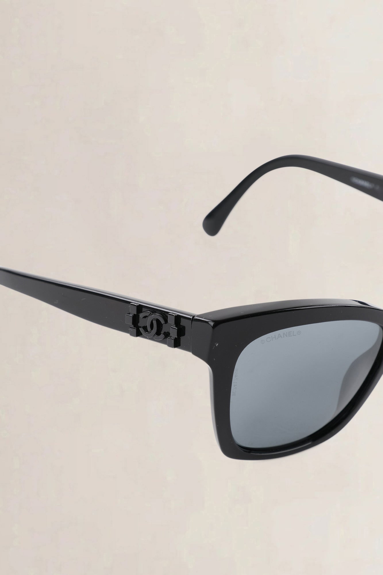 Chanel Black Butterfly CC Sunglasses
