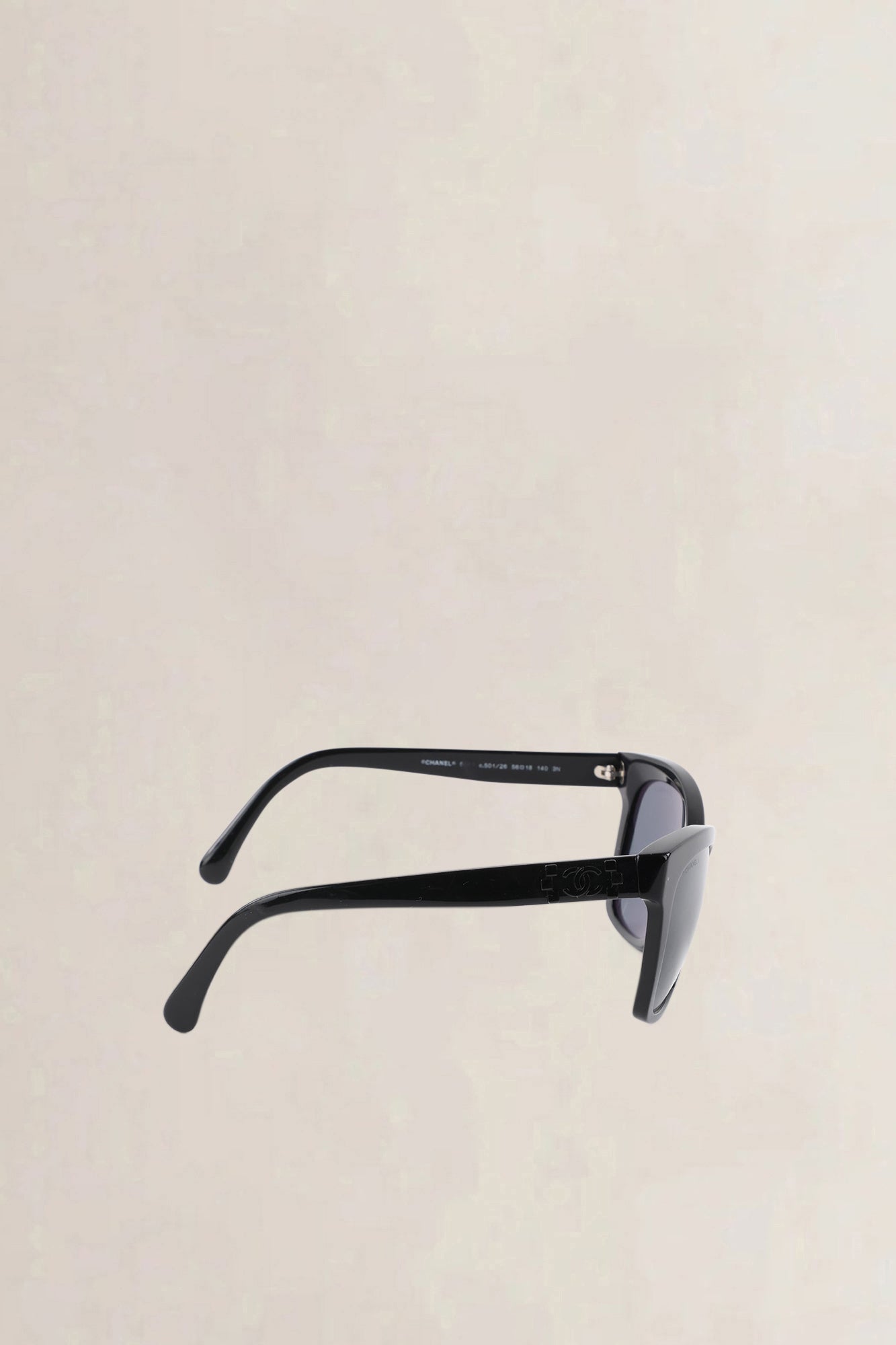 Chanel Black Butterfly CC Sunglasses