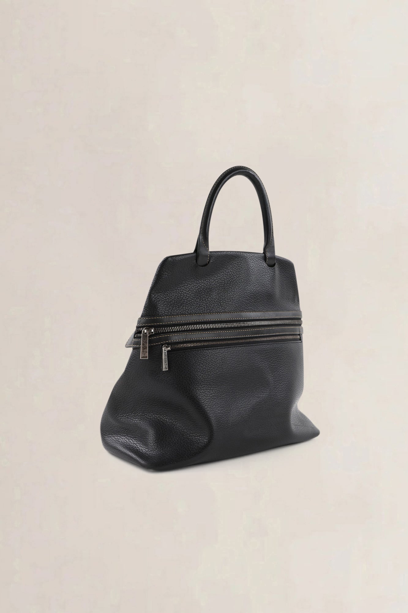 Delvaux Graphite "Le Trente Frégate" Top Handle Bag