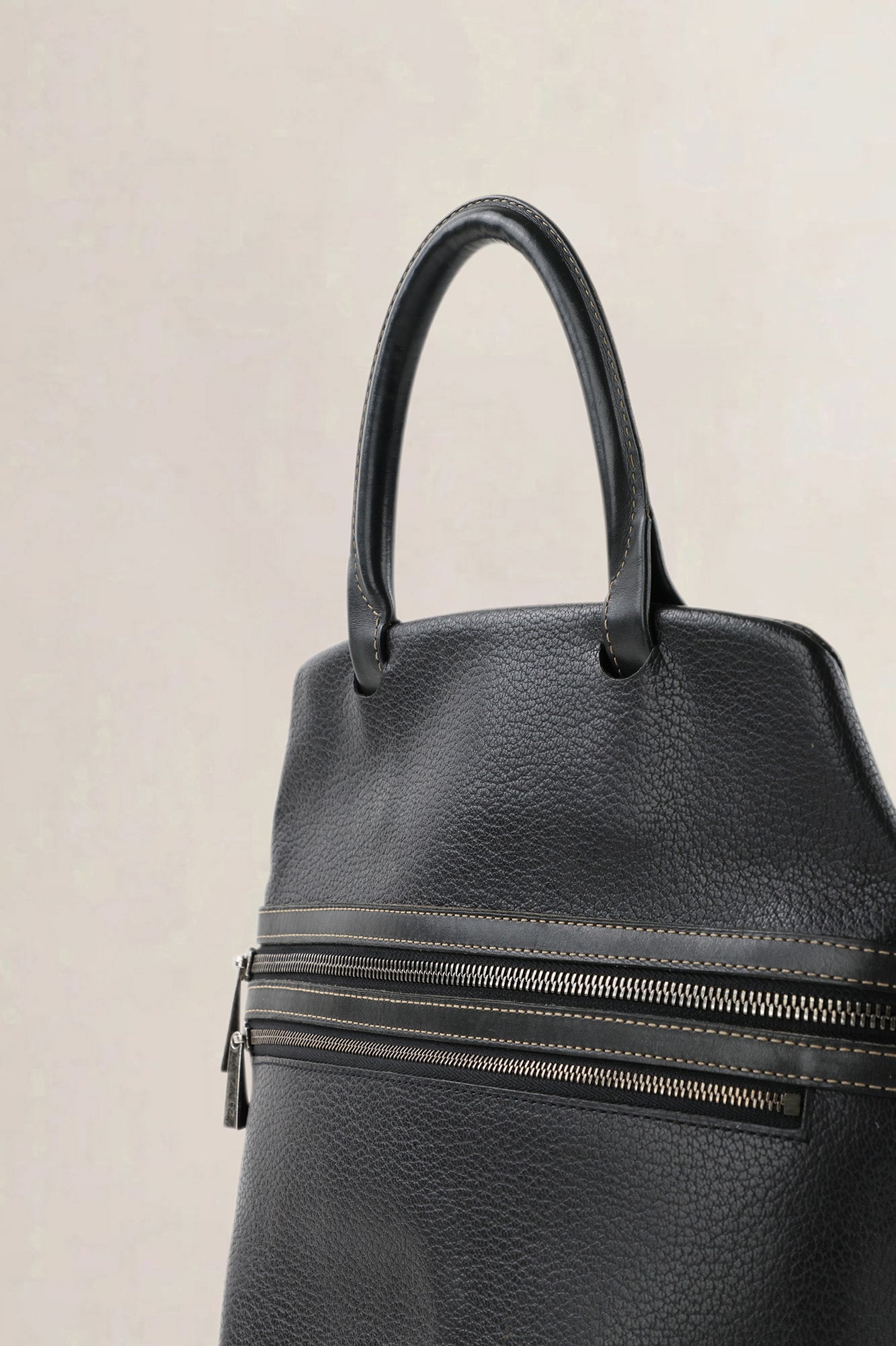 Delvaux Graphite "Le Trente Frégate" Top Handle Bag