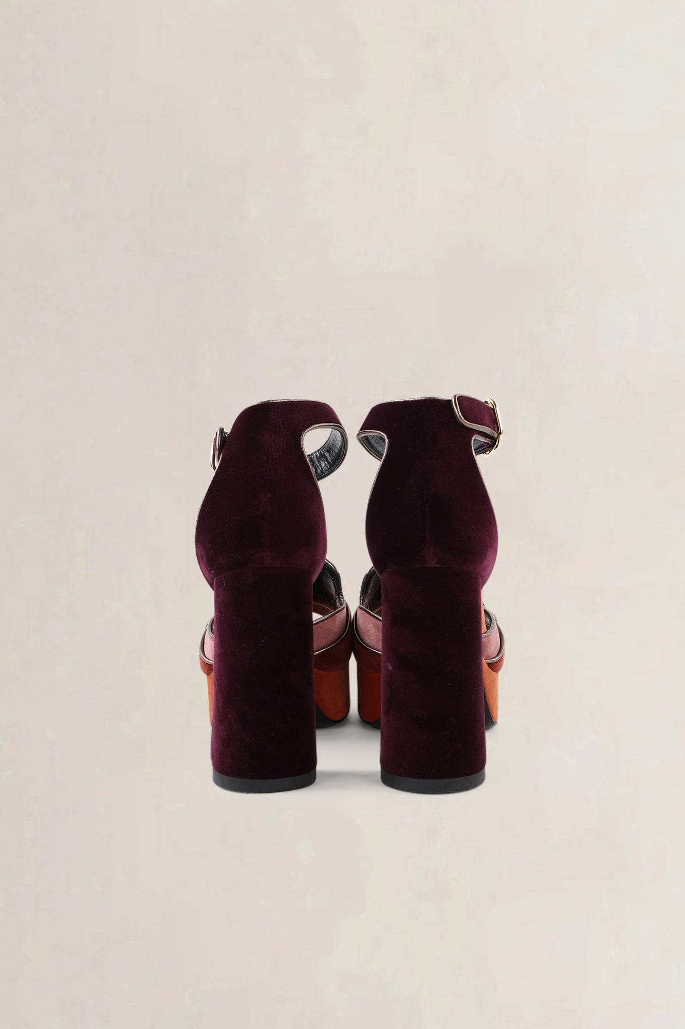 Hermès Multicolour Velvet Sandals