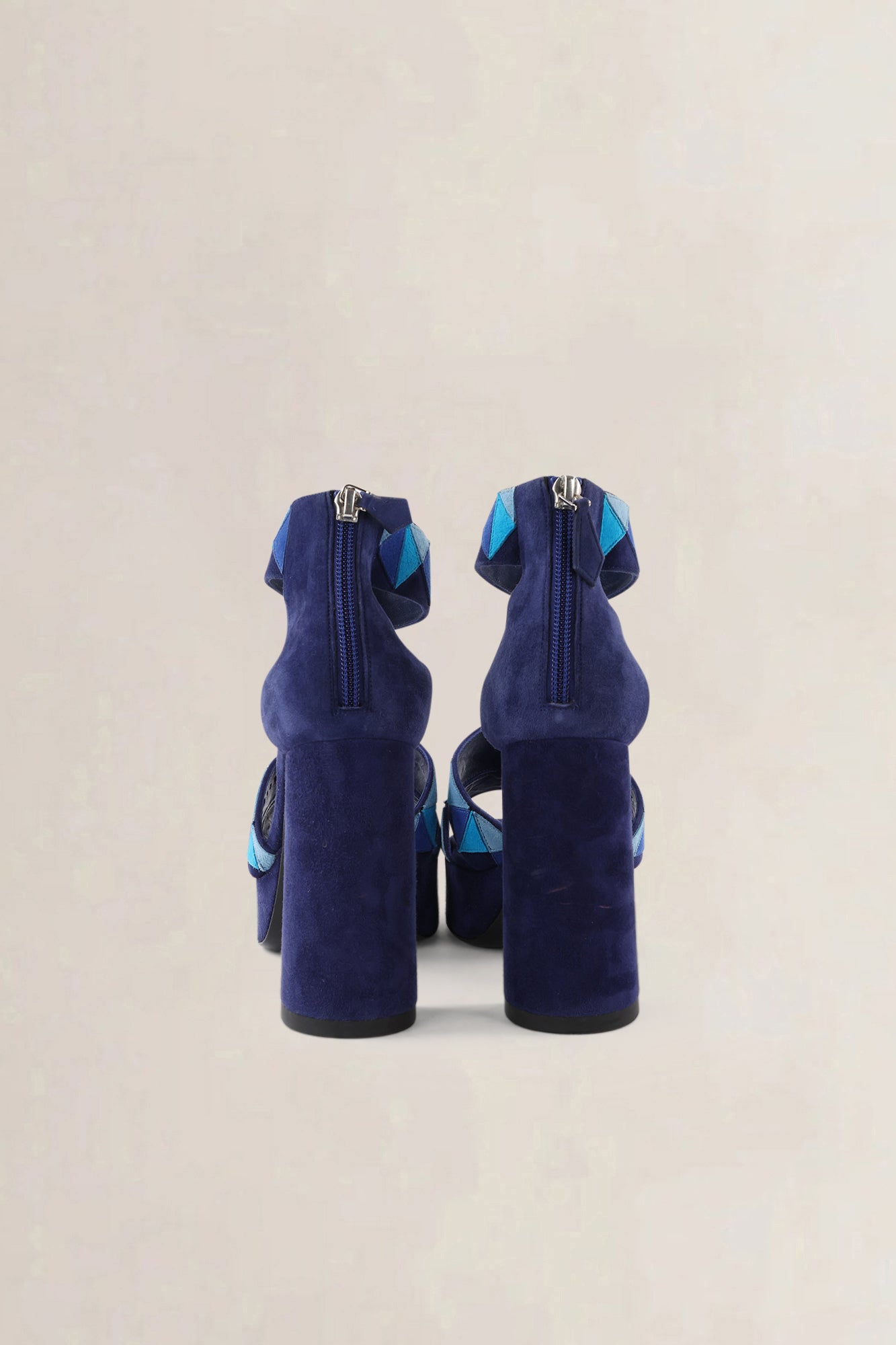 Hermès Aretha Matrix Sandals blue — preloved