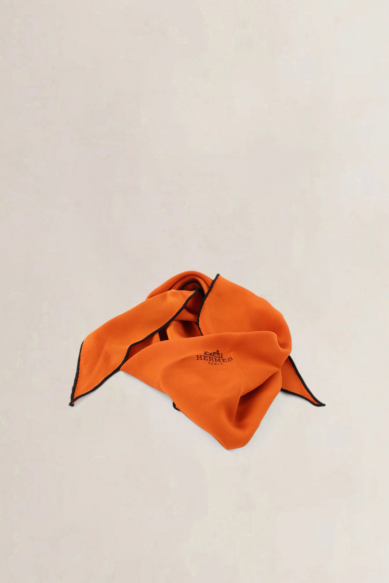 Hermès Orange Silk Scarf