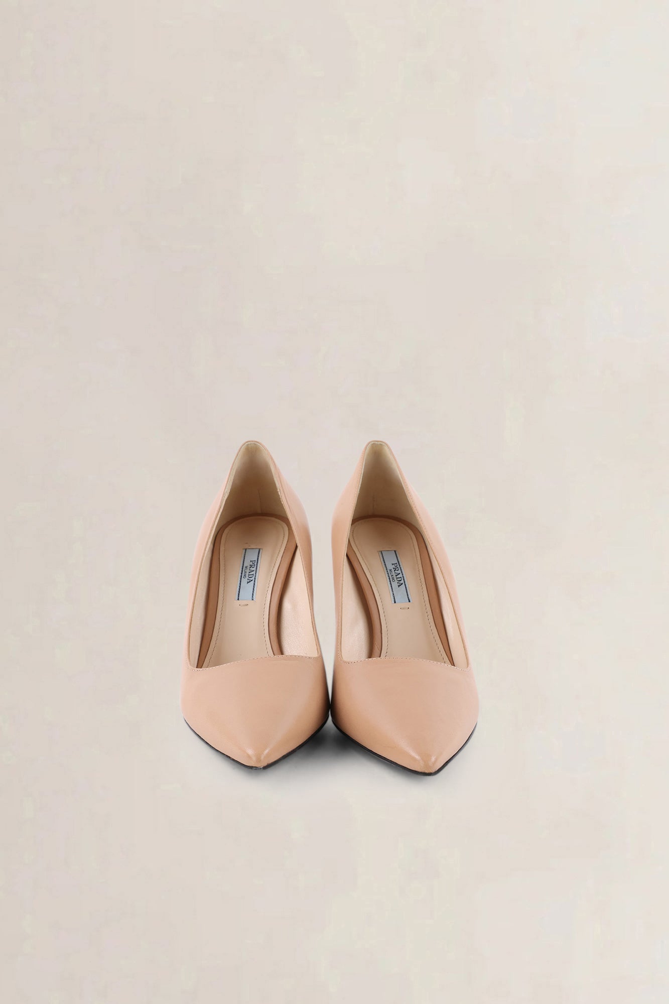 Prada Pink Saffiano Patent Pumps — preloved