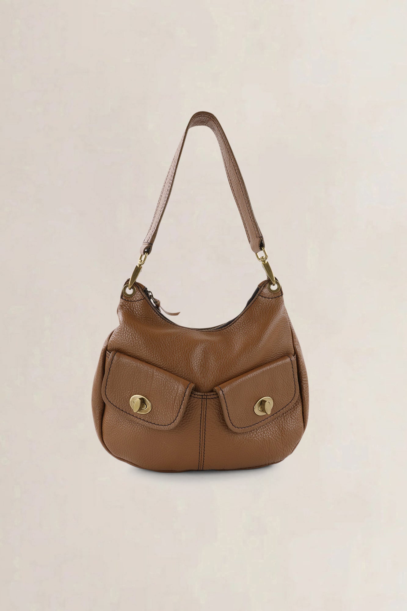 Miu Miu Brown Leather Shoulder Bag