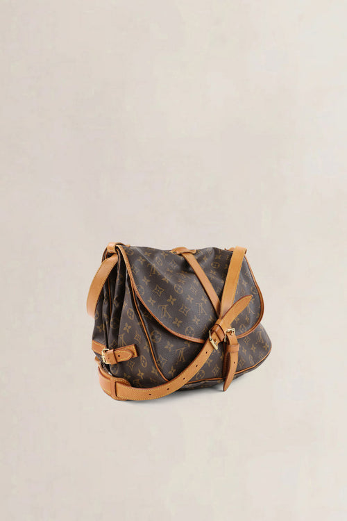 Louis Vuitton Brown Monogram Canvas Saumur 35 Messenger Bag