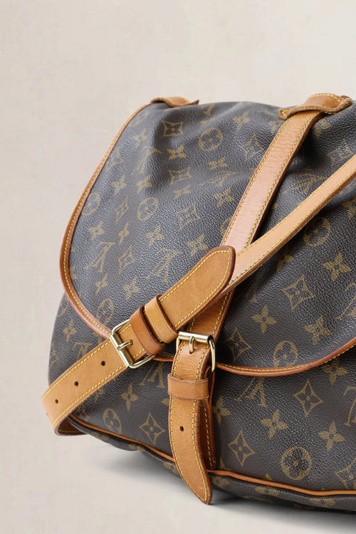 Louis Vuitton Brown Monogram Canvas Saumur 35 Messenger Bag