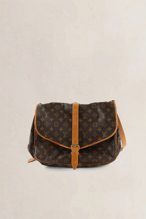Louis Vuitton Brown Monogram Canvas Saumur 35 Messenger Bag