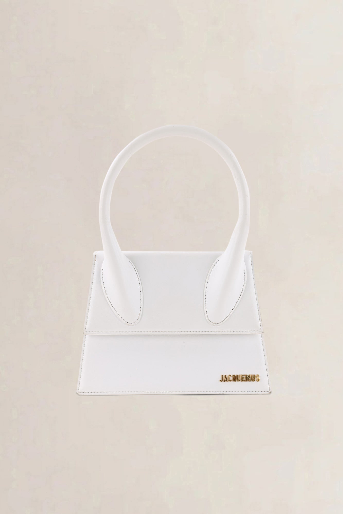 Jacquemus White Leather Le Chiquito Moyen Crossbody Bag