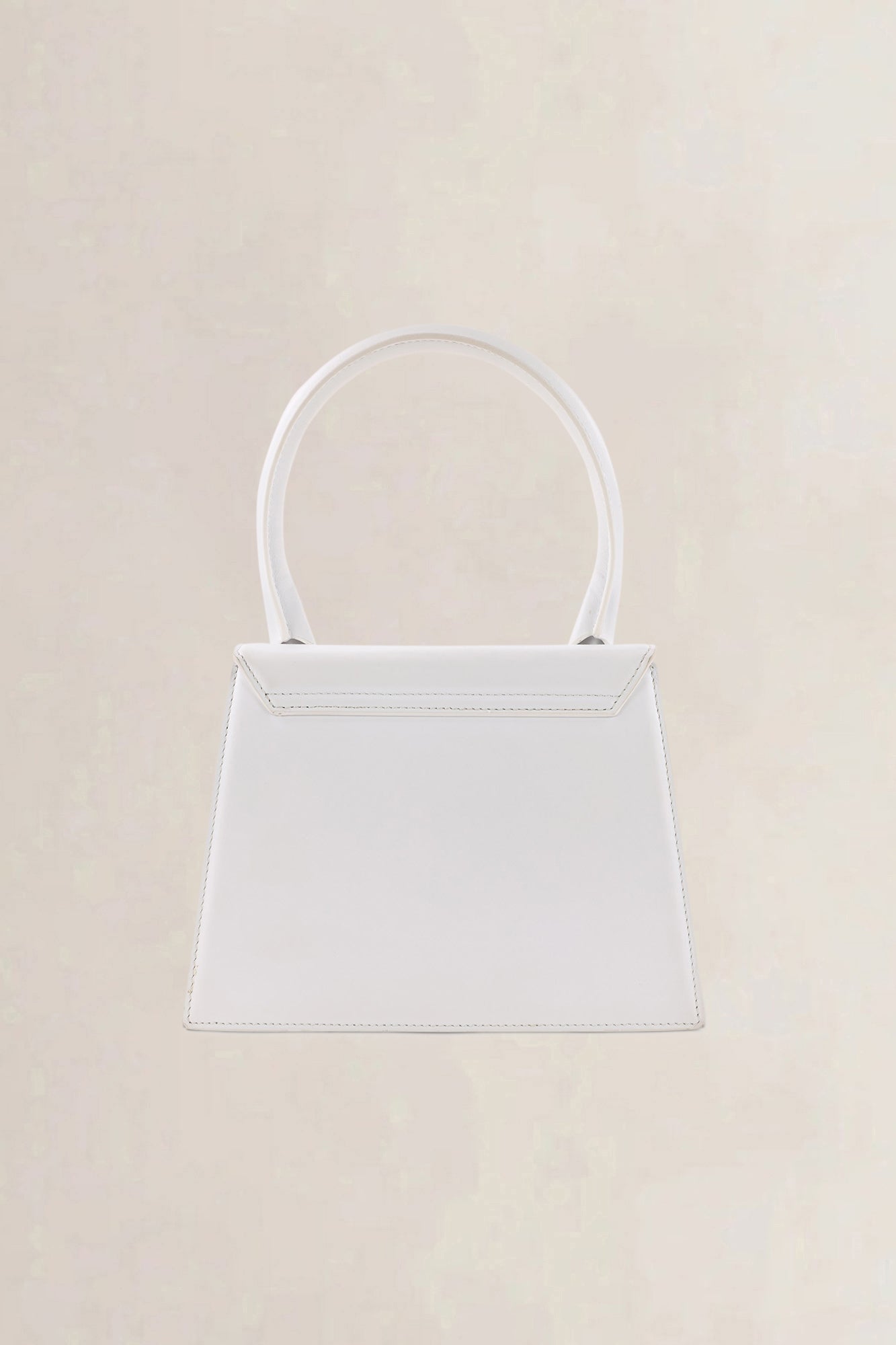 Jacquemus White Leather Le Chiquito Moyen Crossbody Bag