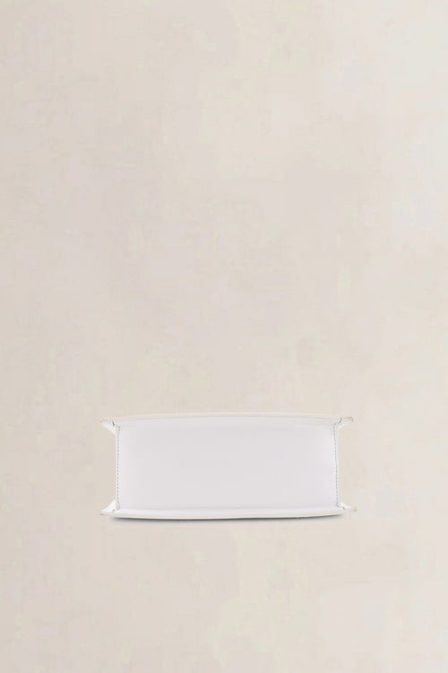 Jacquemus White Leather Le Chiquito Moyen Crossbody Bag