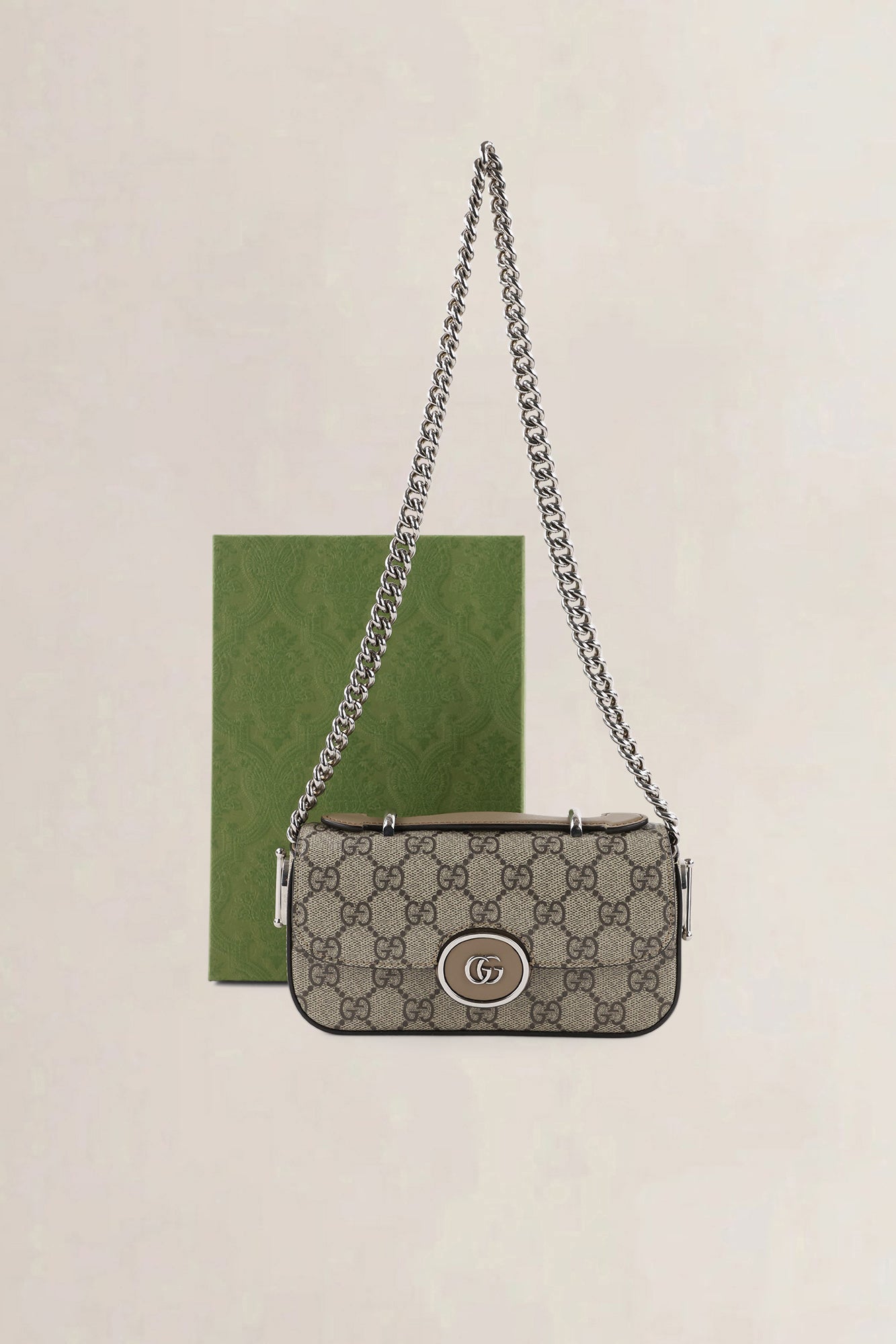 Gucci Senna Petite GG Supreme beige — preloved
