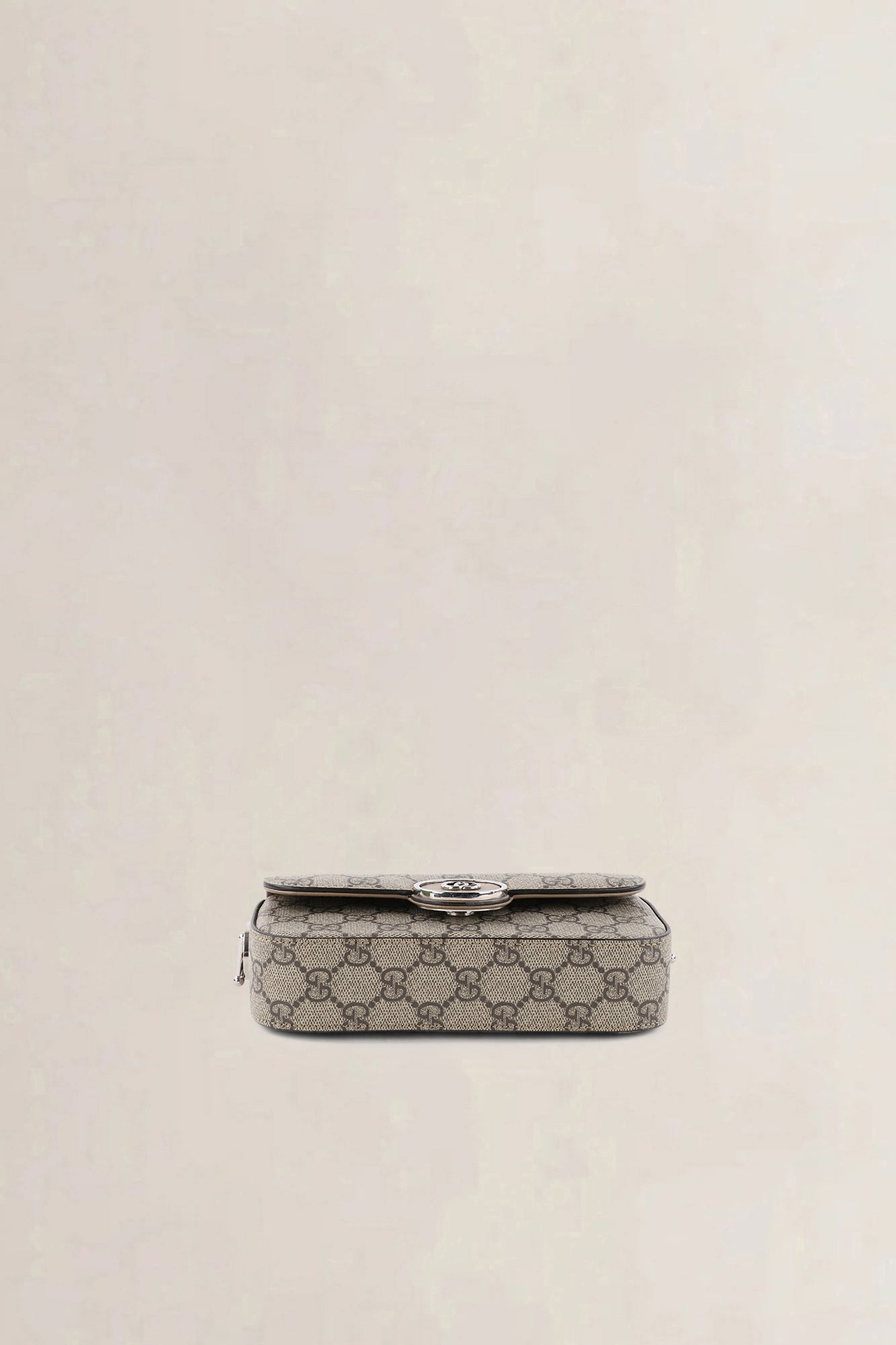 Gucci Beige & Ebony GG Supreme Senna Petite Shoulder Bag