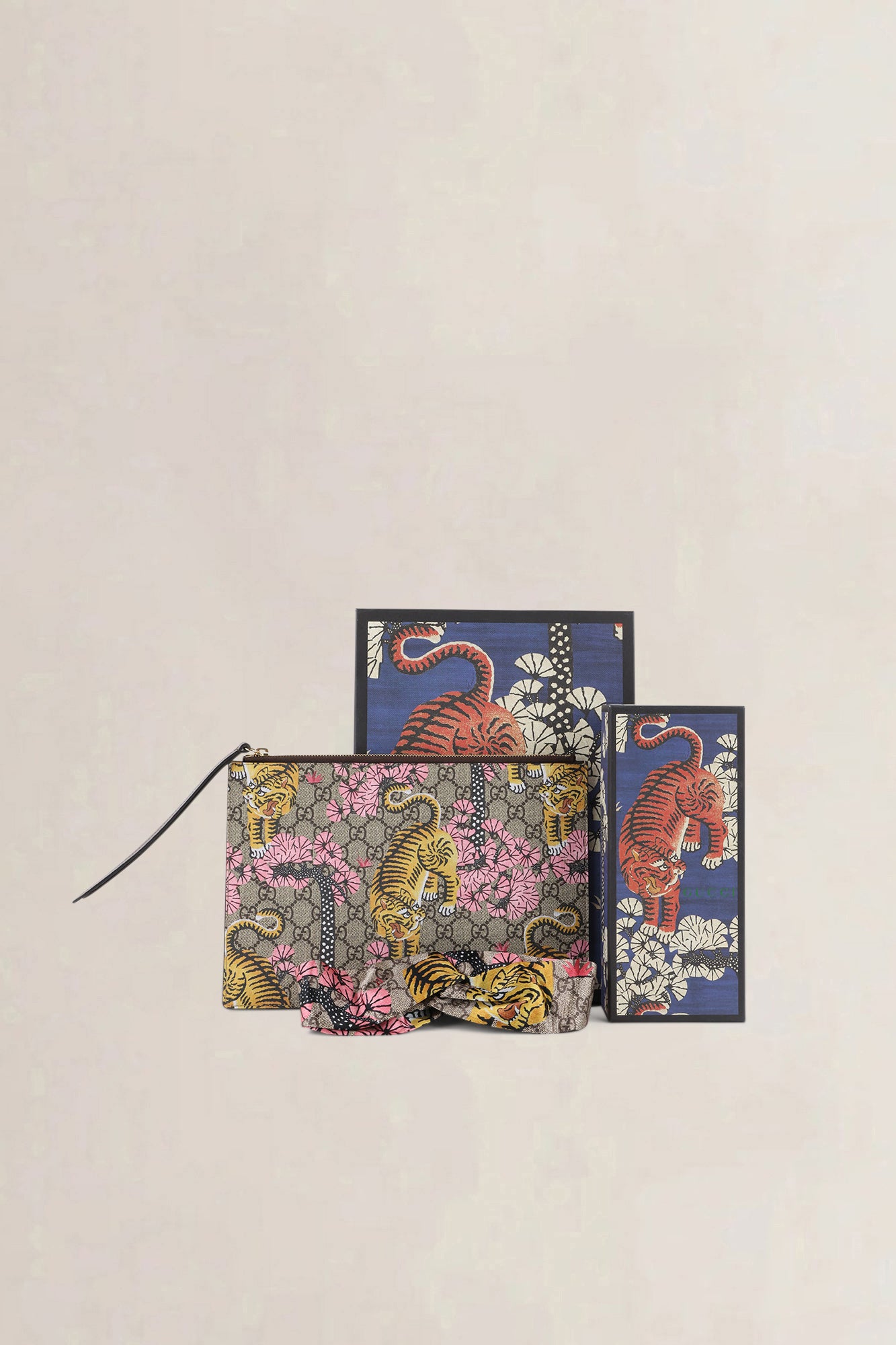 Gucci Bengal Tiger GG Supreme Set — preloved