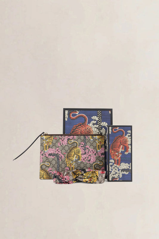 Gucci Bengal Tiger GG Supreme Set — preloved