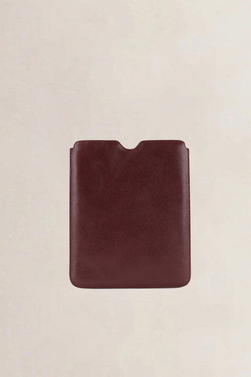 Prada Burgundy Saffiano Leather iPad Mini Case