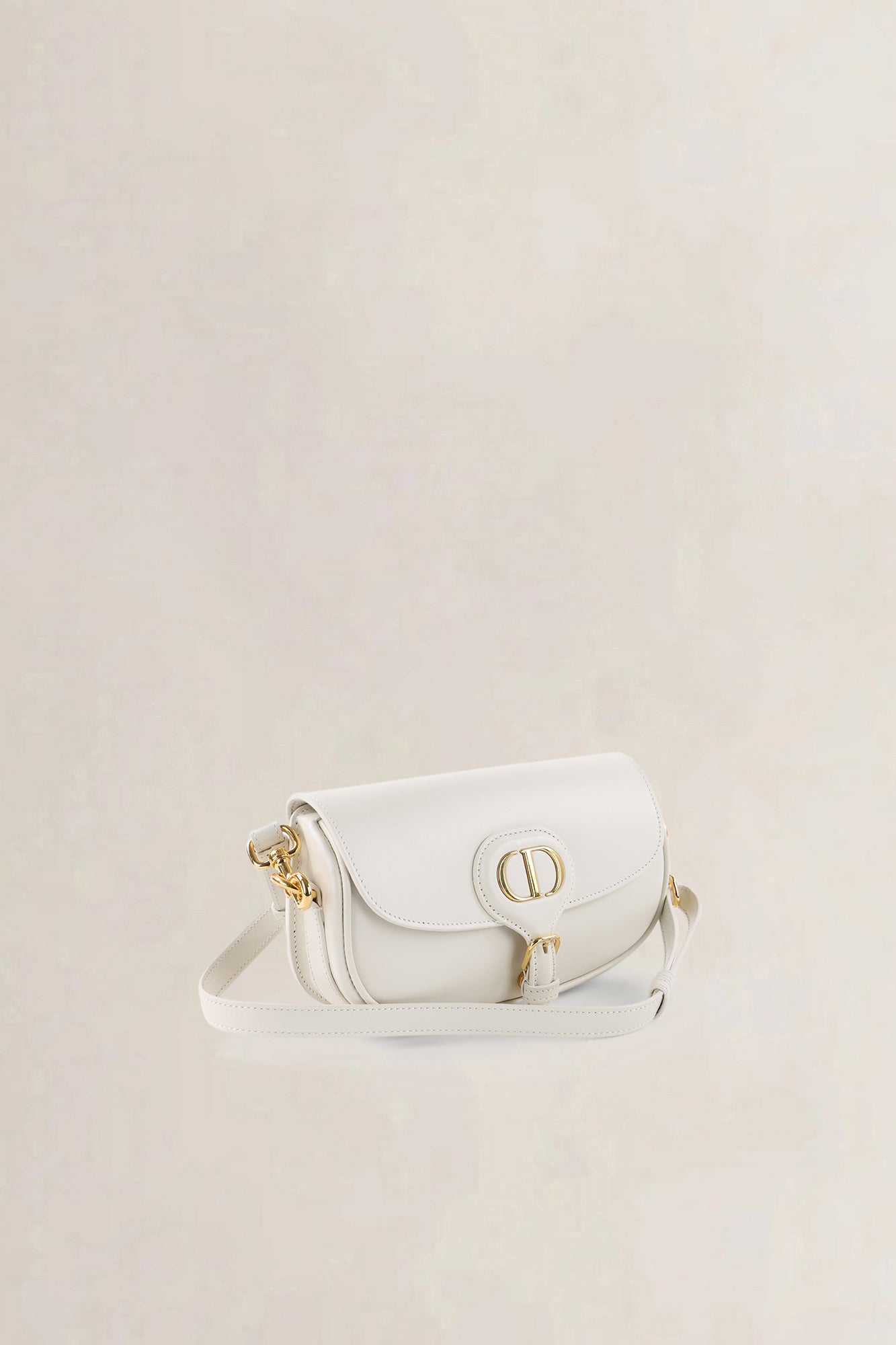 Christian Dior White Bobby Flap Crossbody Bag
