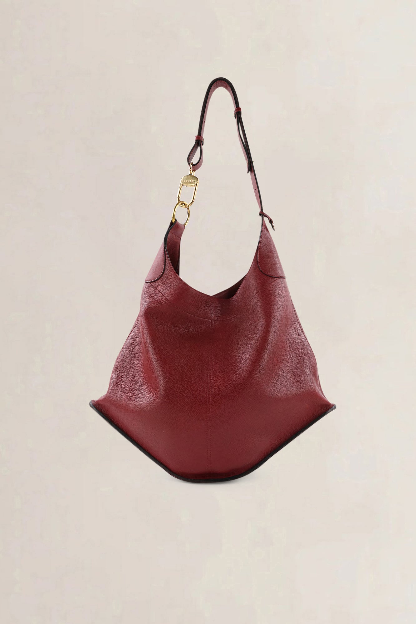 Delvaux Rosso Jumping Calf Leather Satan Crossbody Bag