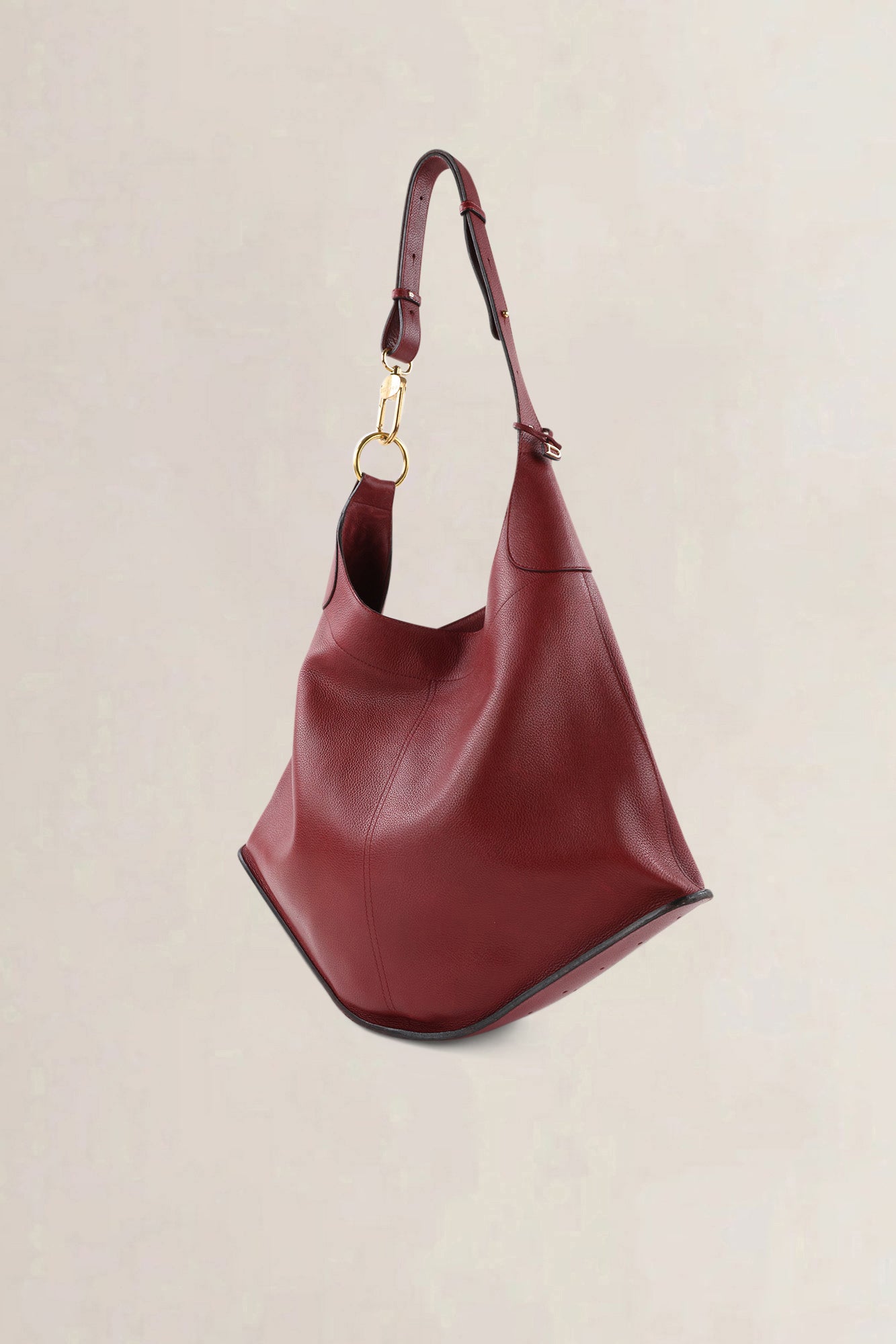 Delvaux Rosso Jumping Calf Leather Satan Crossbody Bag
