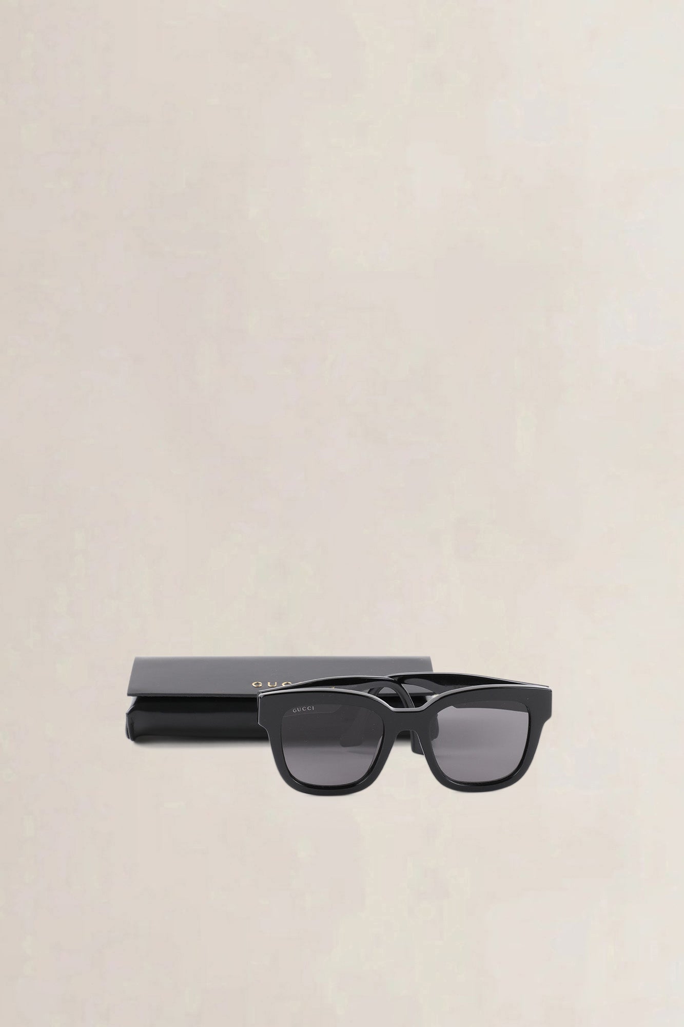 Gucci Black GG Square Sunglasses