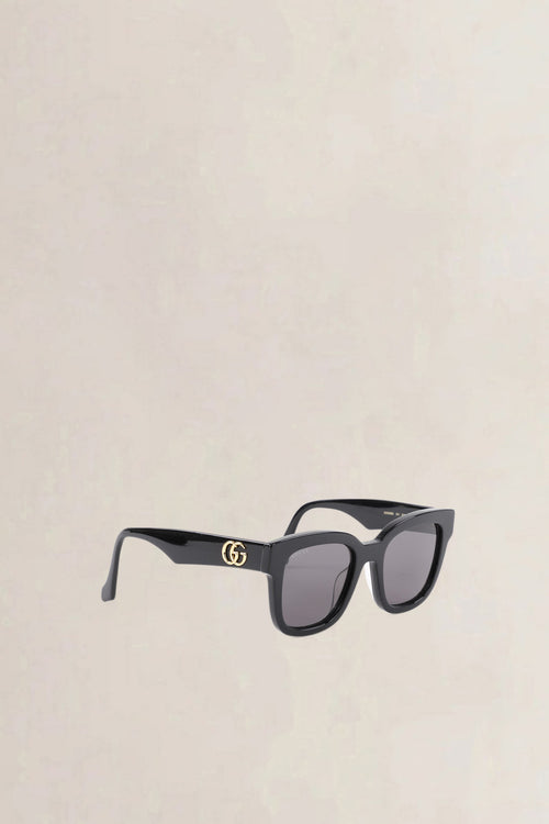 Gucci Black GG Square Sunglasses
