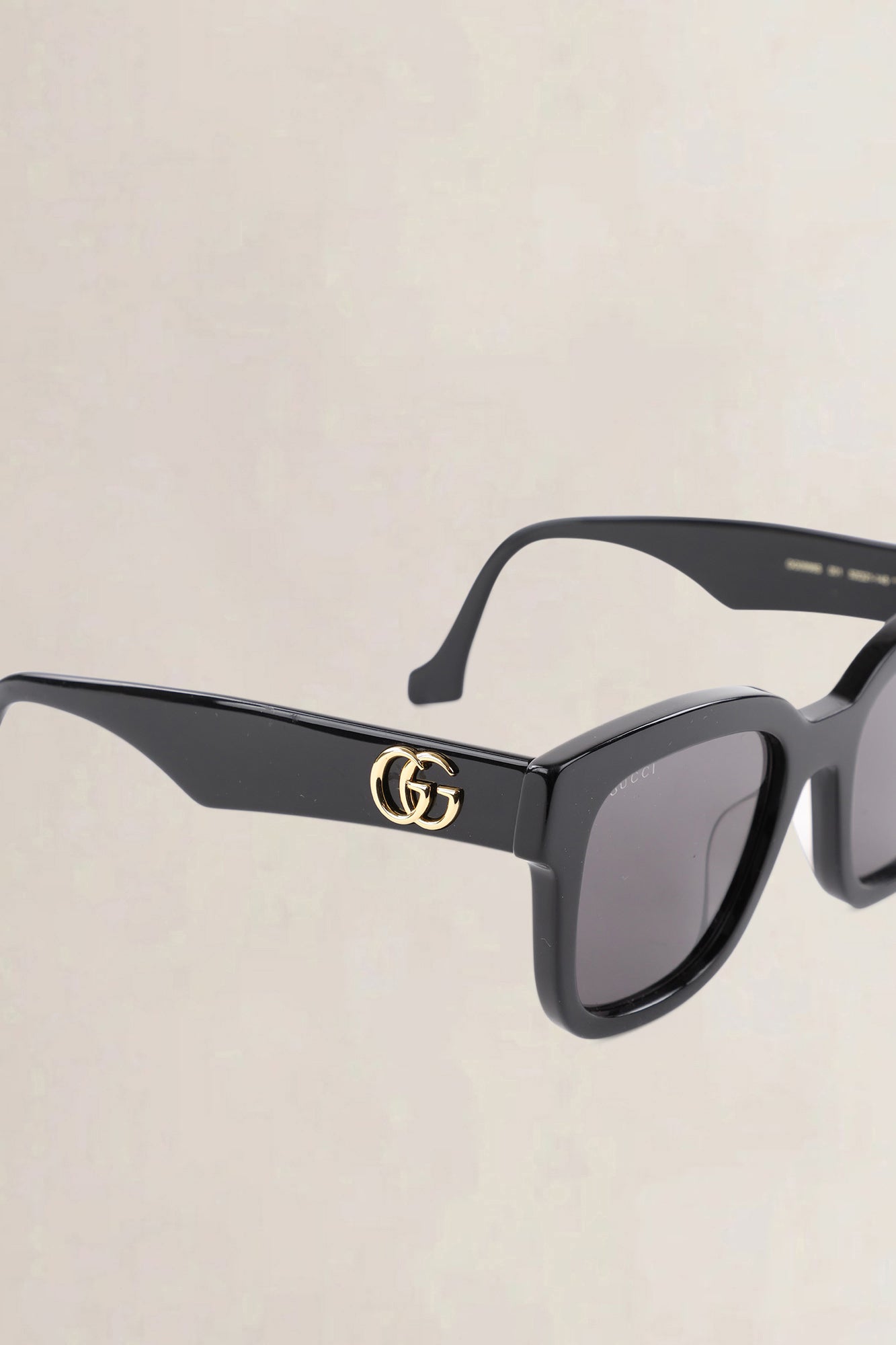Gucci Black GG Square Sunglasses