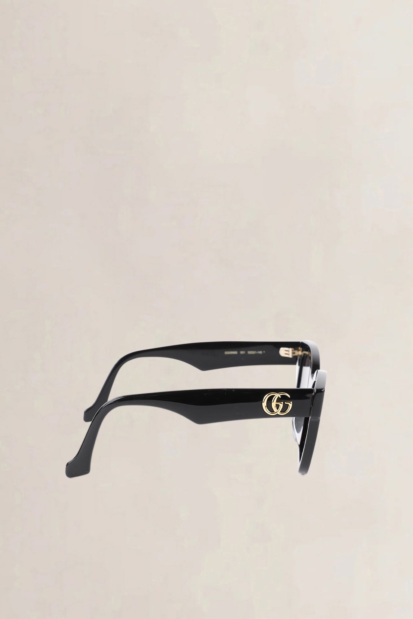 Gucci Black GG Square Sunglasses