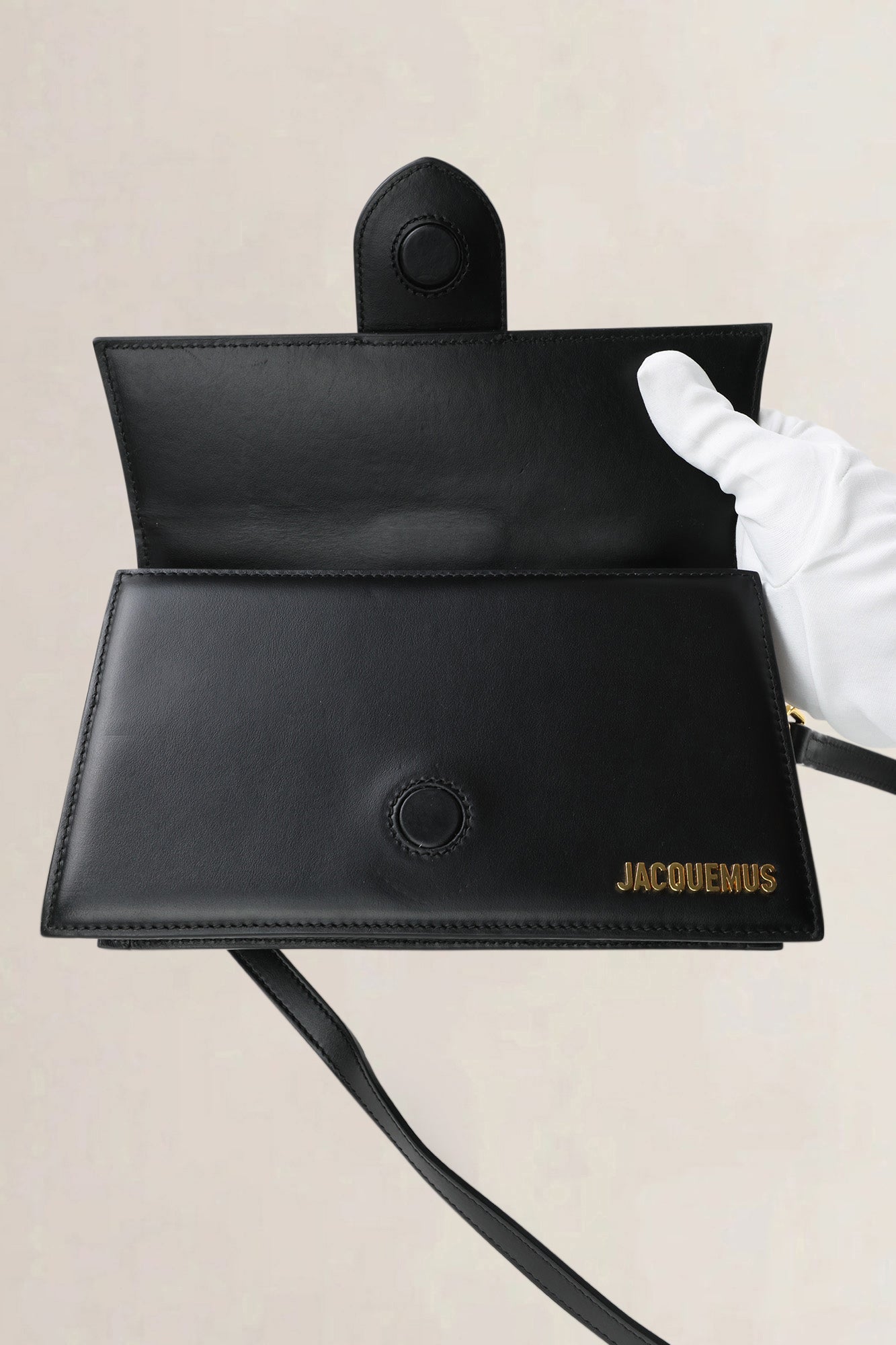 Jacquemus Black Large Bambino Crossbody Bag