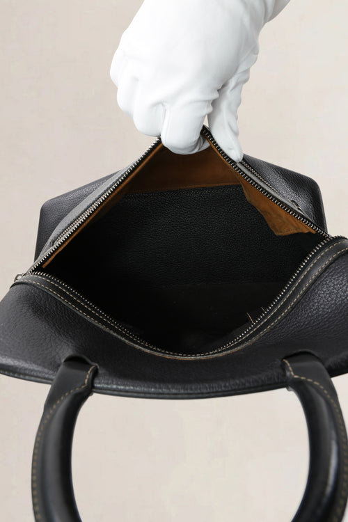 Delvaux Graphite "Le Trente Frégate" Top Handle Bag