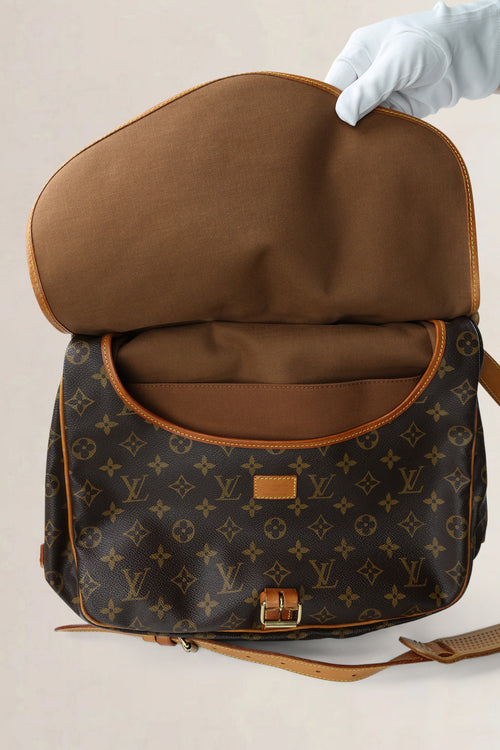 Louis Vuitton Brown Monogram Canvas Saumur 35 Messenger Bag