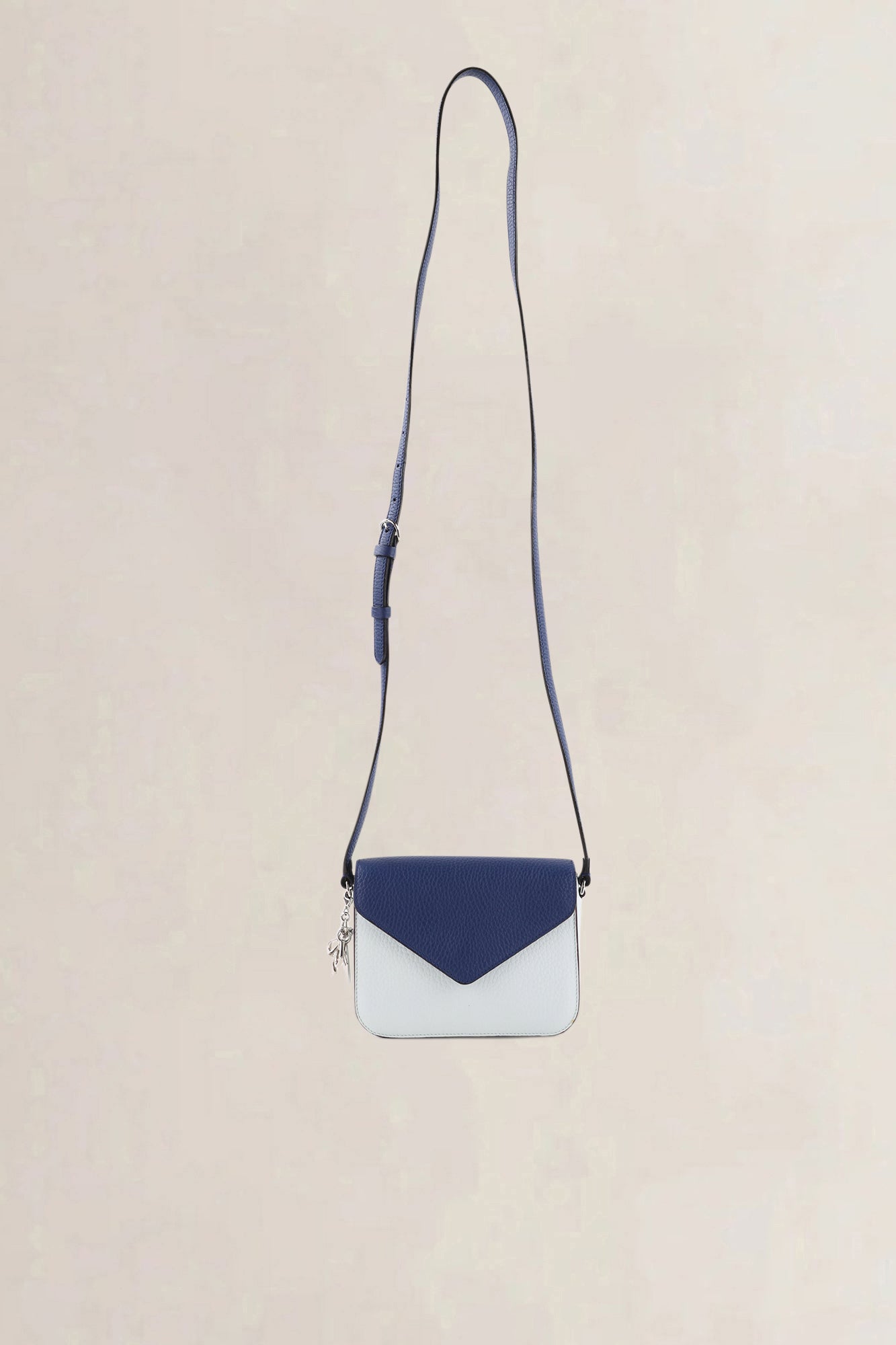 Christian Dior Dark Blue & White Diorissimo Envelope Pouch Crossbody Bag