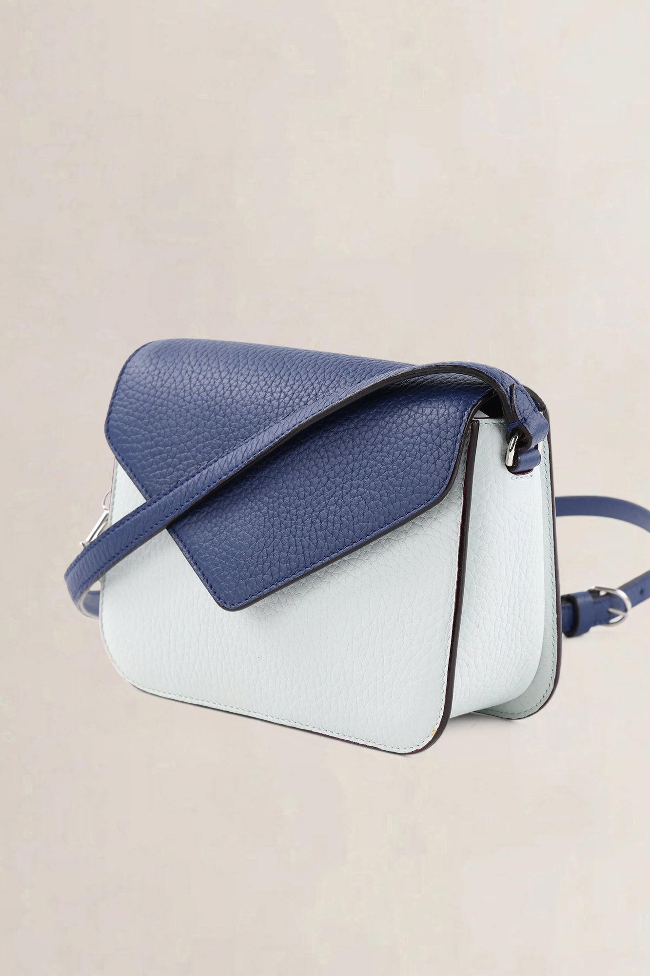 Christian Dior Dark Blue & White Diorissimo Envelope Pouch Crossbody Bag
