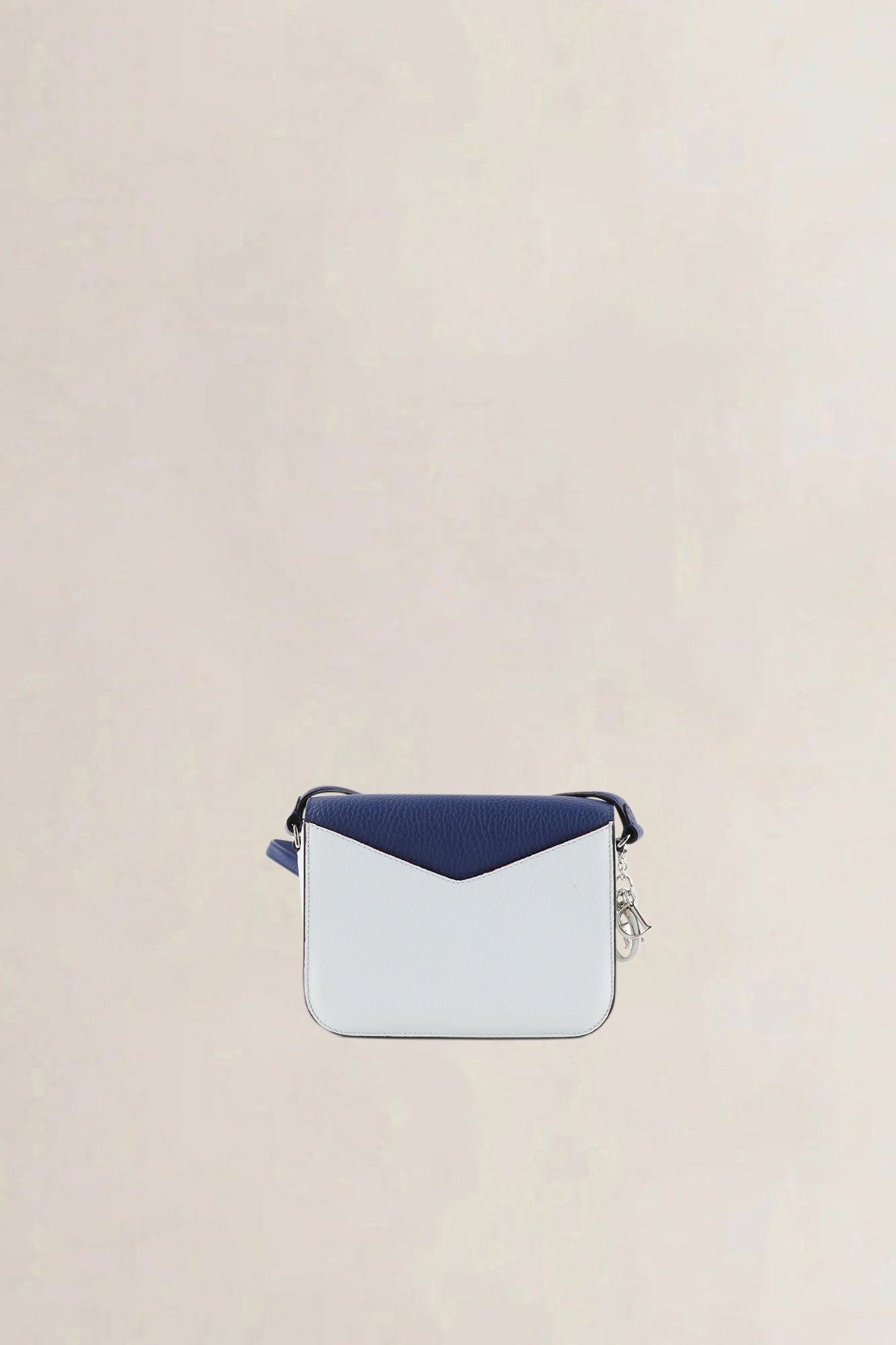 Christian Dior Dark Blue & White Diorissimo Envelope Pouch Crossbody Bag
