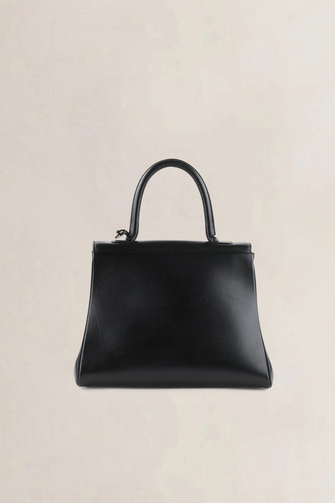 Delvaux Black Jumping Calf Brillant MM Top Handle Bag