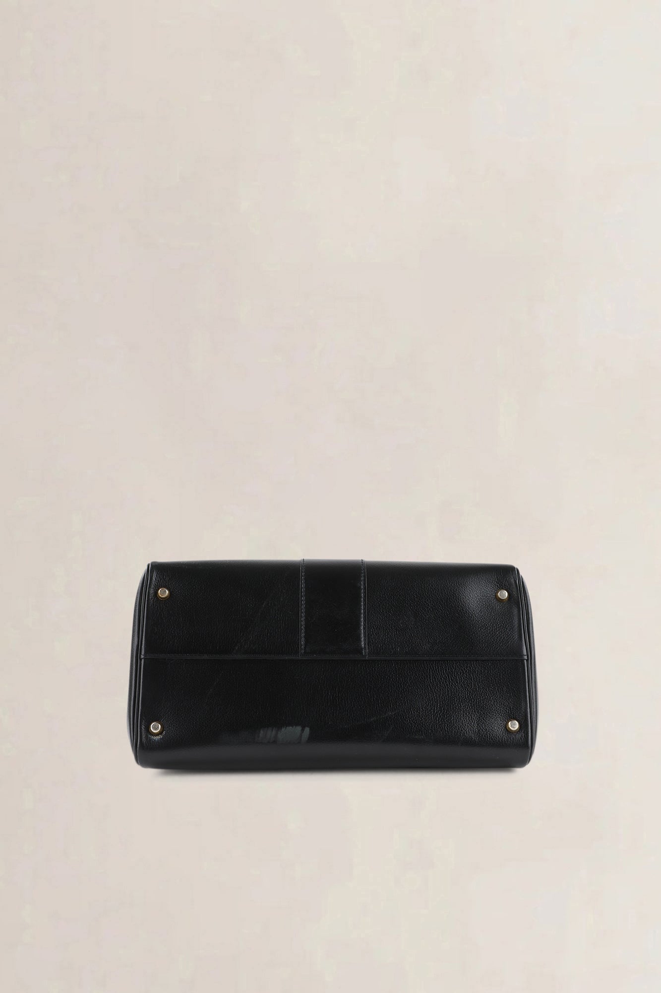 Delvaux Black Jumping Calf Brillant MM Top Handle Bag